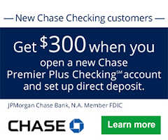 Chase Coupon Code $50, $150, $200, $350, $500 Checking & Savings Bonuses - February 2018