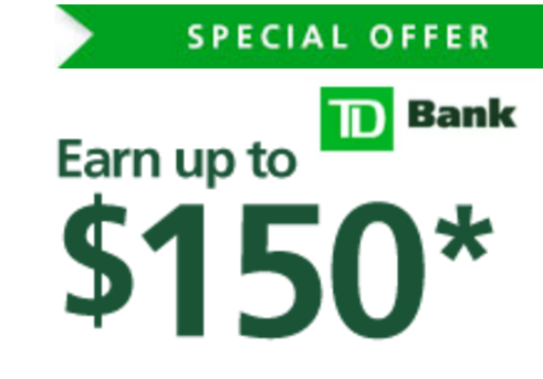 TD Bank Convenience Checking Review: $150 Bonus (CT, DC, DE, FL, MA, MD, ME, NC, NH, NJ, NY, PA, RI, SC, VA & VT)