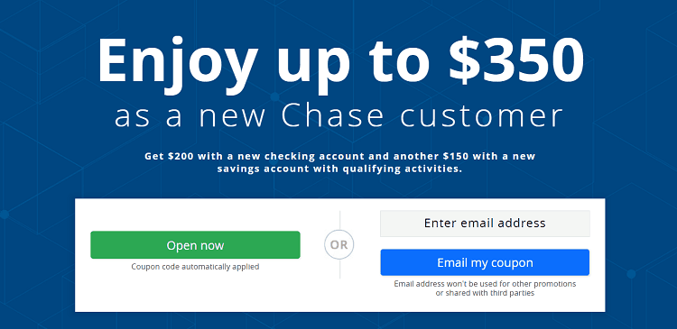 chase new checking account coupon 2019