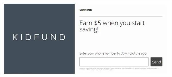 Kidfund (Social Savings App For Children) Promotions: $5 Sign-Up Bonus And $5 Referral Offer