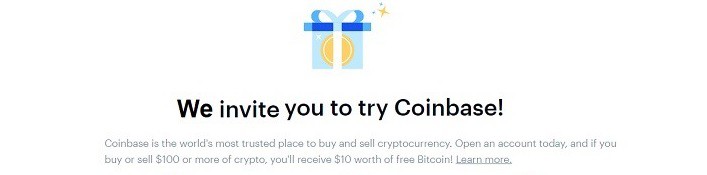 Coinbase (Bitcoin Wallet) Promotions: $10 Sign-Up Bonus And Unlimited $10 Referrals