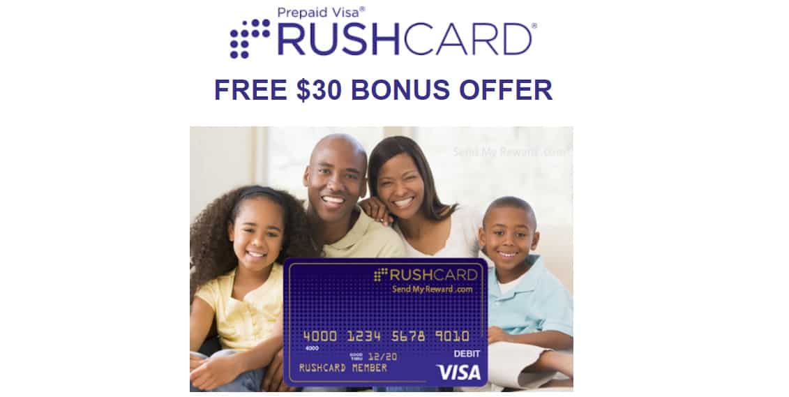 RushCard Prepaid Visa $30 And $50 Sign-Up Bonuses