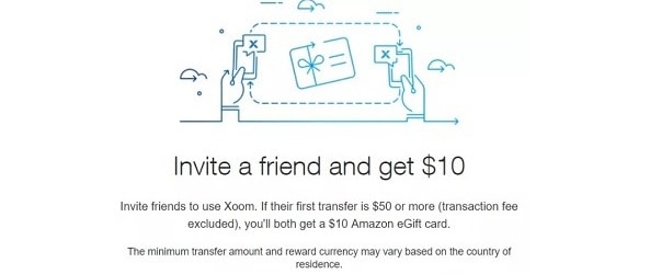 Xoom (Money Transfer Service) Promotions: $10 Sign-Up Bonus And $10 Per Referral