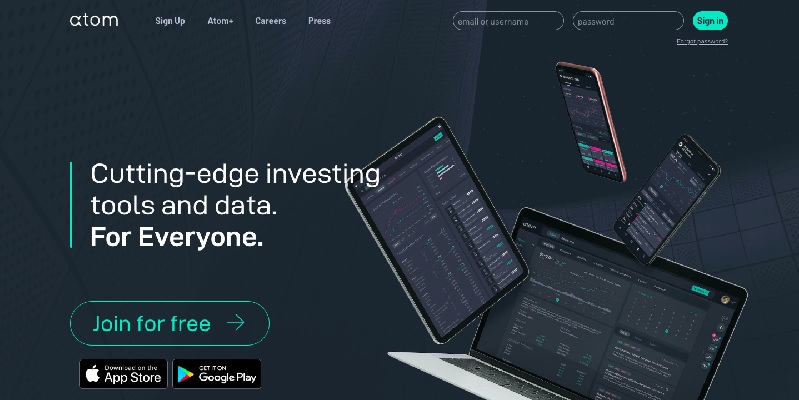 Atom Finance: Free Stock News & Research App