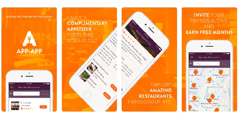 AppApp Promotions: Free Appetizers at the Best NYC Restaurants & Free Month Referrals