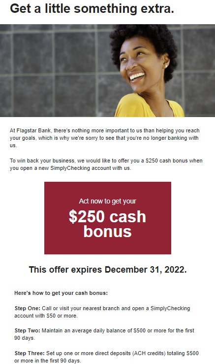 Flagstar Bank Checking Bonus
