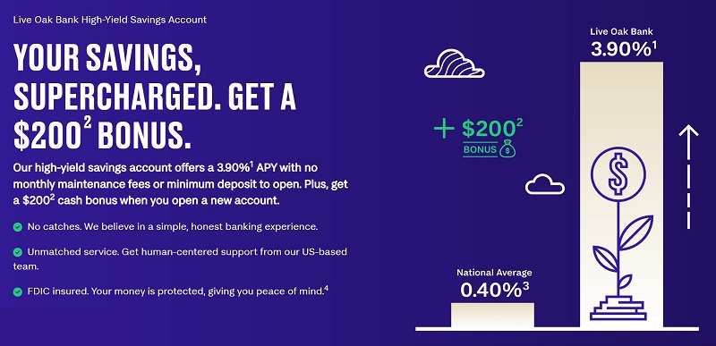 Live Oak Bank Savings Bonus