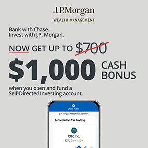 J.P. Morgan Self-Directed Investing Bonus Banner