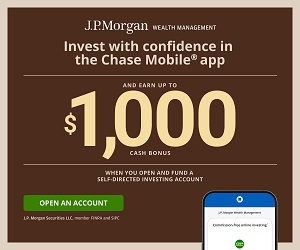 J.P. Morgan Self-Directed Investing Bonus Banner