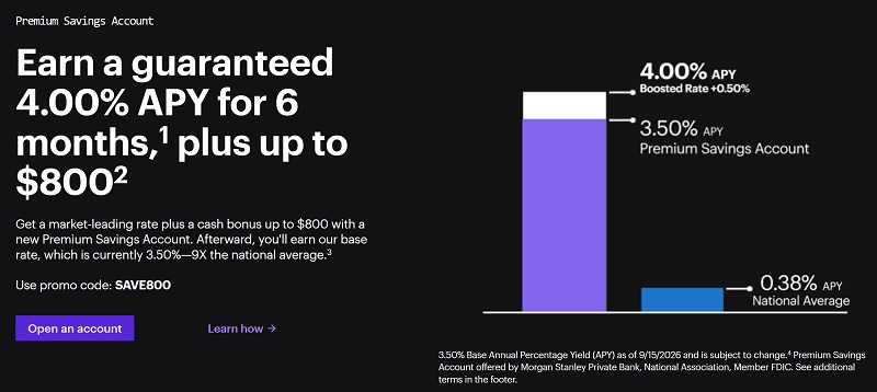 E*TRADE Premium Savings Bonus